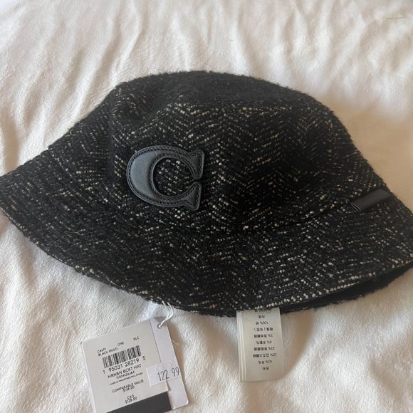 coach Herringbone Bucket Hat c4671 main image 4